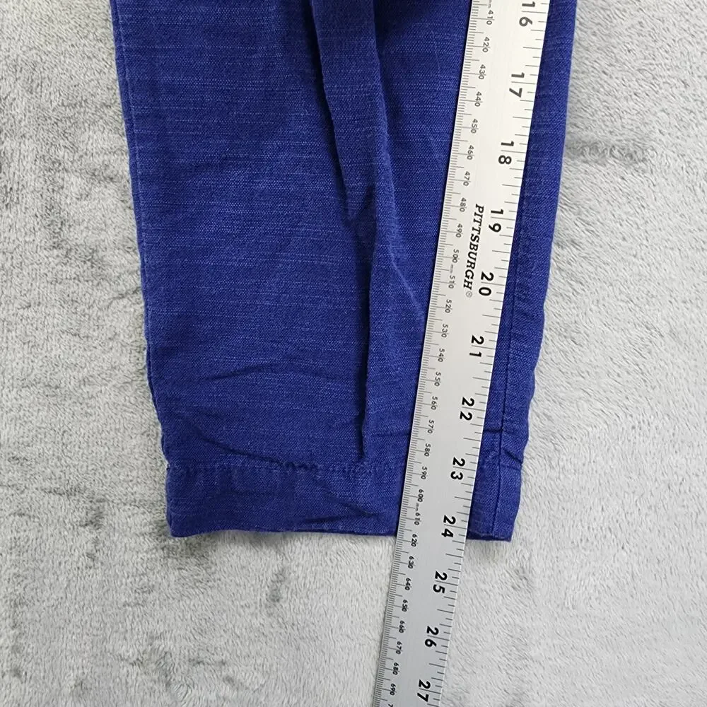 The Nines By Hatch Pant Womens XS Blue‎ Stretch Cotton Twill Crop Airy Maternity